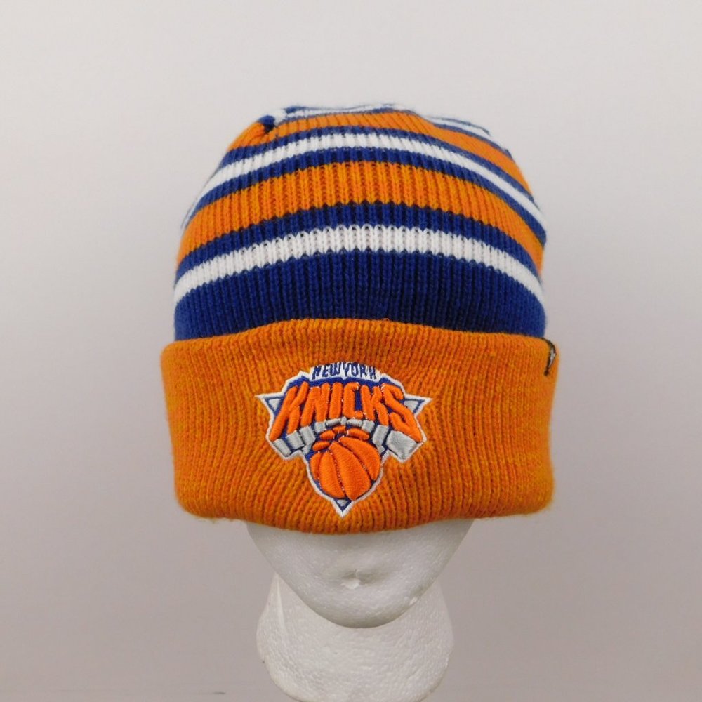 New York Knicks 47' Knit Beanie - Blue/White/Orange - NBA Merchandise - OSFA